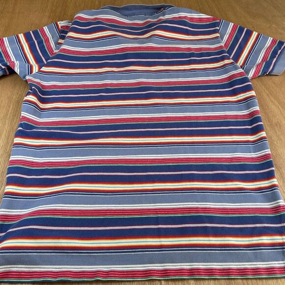 Polo Ralph Lauren Multicolor Striped Polo Shirt Men’s L Cotton Classic - Picture 2 of 5